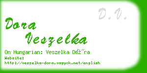 dora veszelka business card